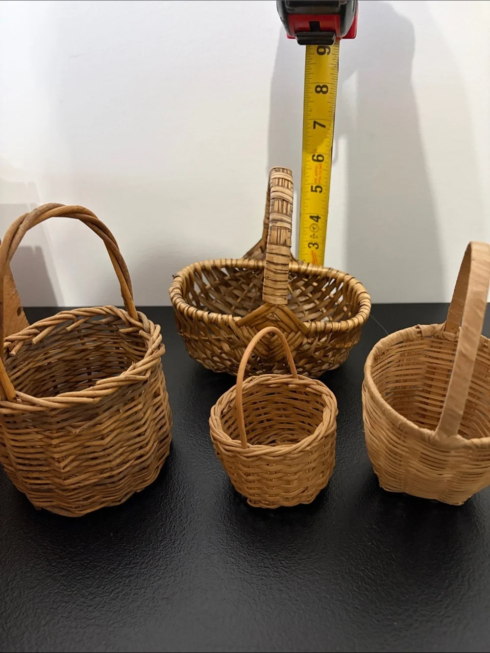 🧺 BUNDLE 🤎Mini 4” to 7” Woven Natural Rattan Basket Bundle